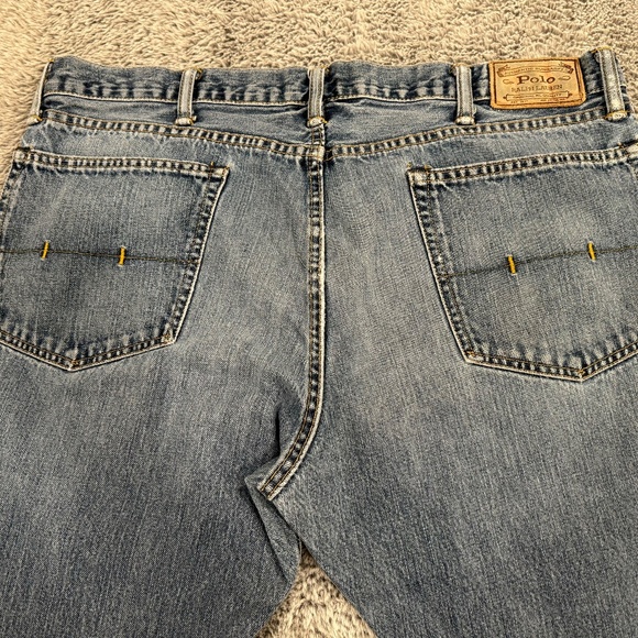 Polo Ralph Lauren Mens Denim Jeans Varick Slim Straight - Blue - Size US 38x32 - Picture 7 of 11
